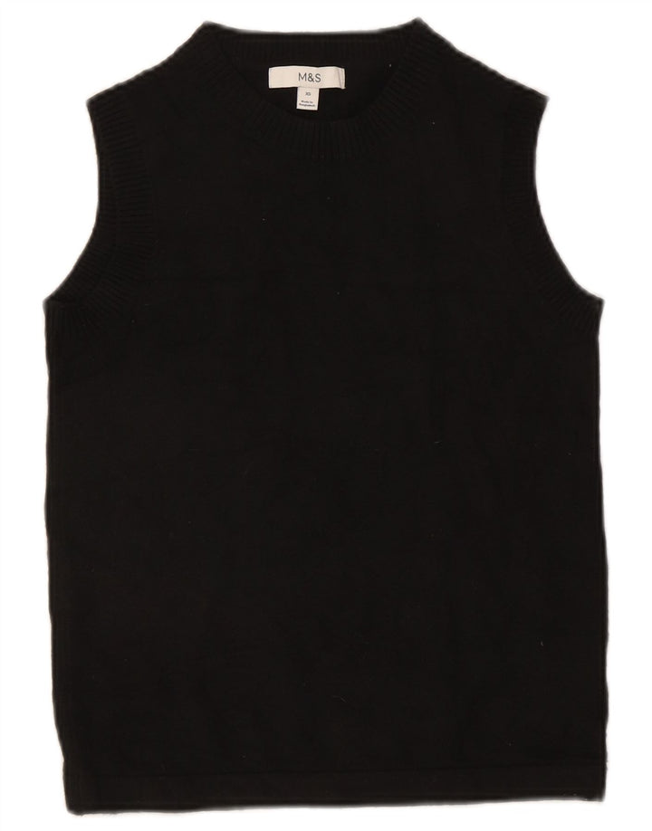 Marks & Spencer Camiseta sin mangas para mujer UK 6 XS Poliéster negro