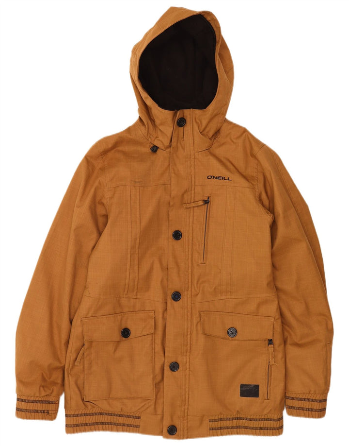 O'Neill Chaqueta bomber con capucha para hombre UK 38 Poliéster a rayas marrón medio