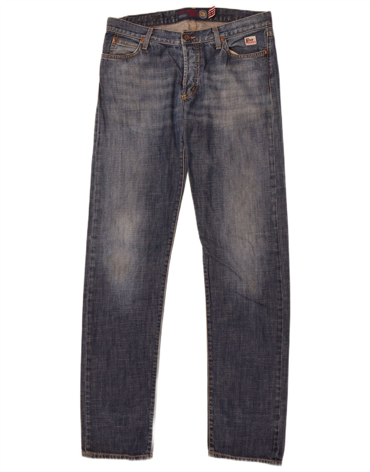 Roy Rogers Vaqueros rectos para hombre W32 L35 Algodón azul marino