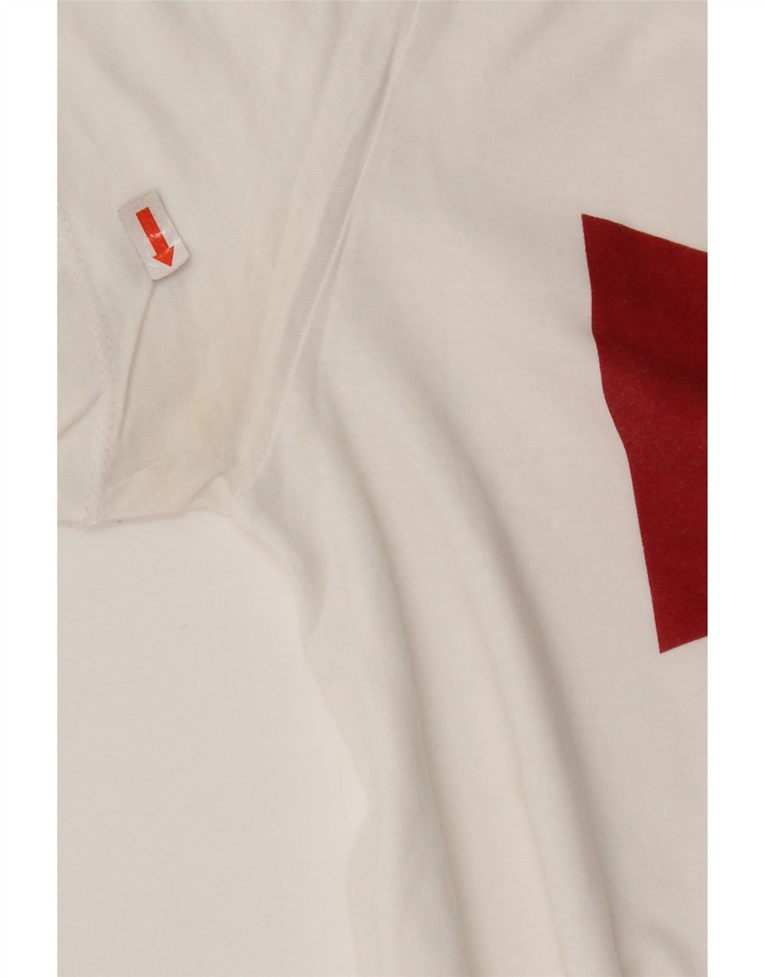 LEVI'S Camiseta gráfica para mujer Top UK 10 Small White