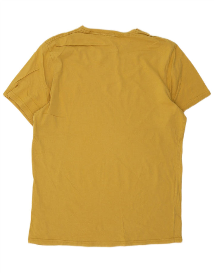 Jack Wills Camiseta de corte clásico para hombre Top de algodón amarillo medio