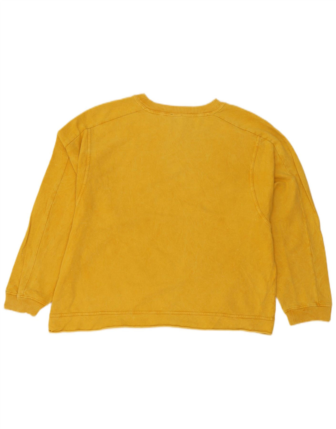 Zara Mujer Sudadera Oversize Jersey UK 10 Small Amarillo Algodón