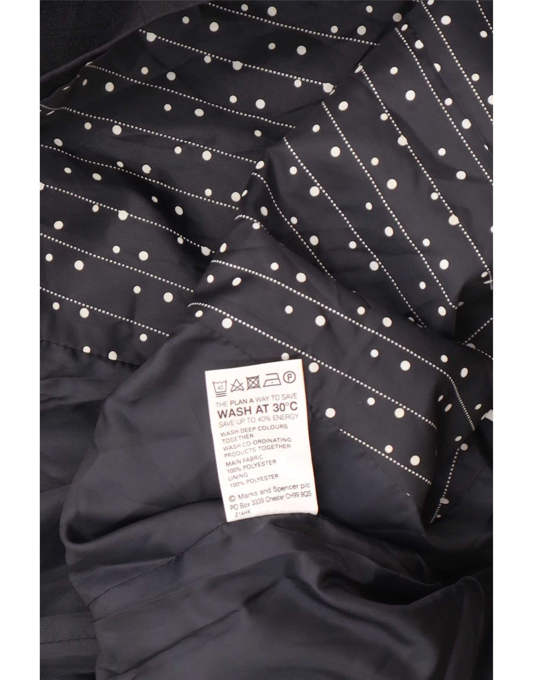 Marks & Spencer Chaqueta tipo blazer con 1 botón para mujer, talla 44, talla mediana, azul marino