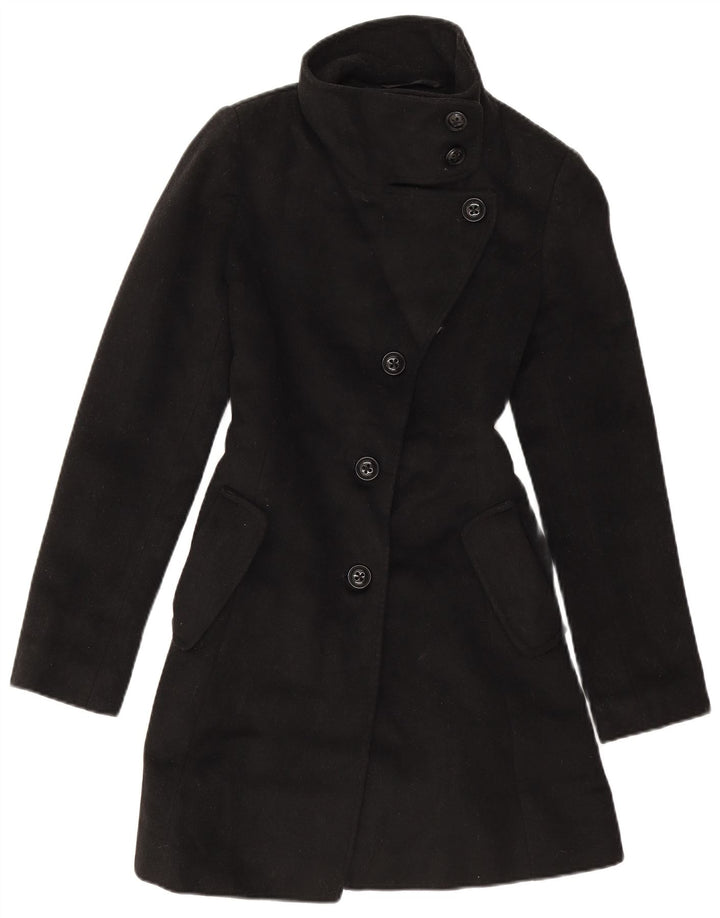 Dkny Abrigo extragrande para mujer US 2 XS Lana negra