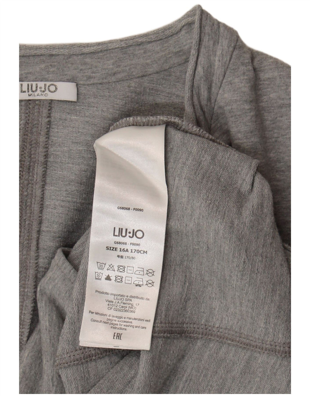 Liu Jo Chaqueta Blazer de 1 Botón para Niña 15-16 Años Gris Algodón