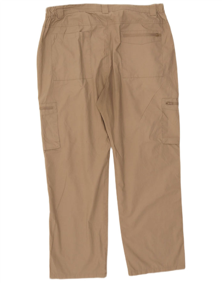Pantalón cargo recto para hombre Mountain Warehouse W40 L29 Poliéster beige