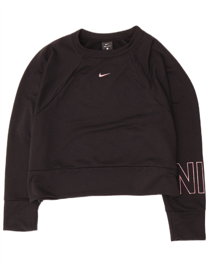Nike Dri Fit Graphic - Sudadera extragrande para mujer, talla 40, color negro