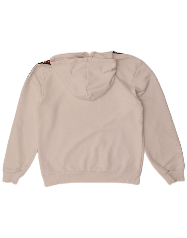 Fila Hombre Graphic Sudadera Con Capucha Jumper Small Blanco Colorblock Algodón