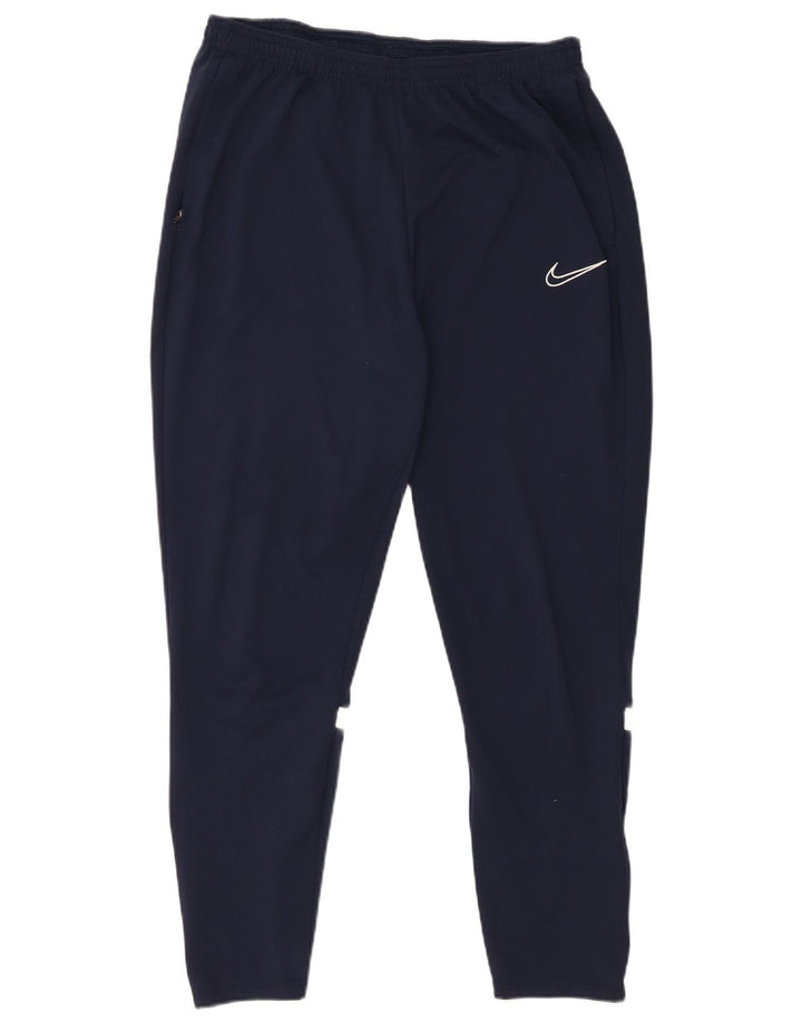 Nike - Pantalones de chándal Dri Fit para hombre, talla grande, poliéster, color azul marino