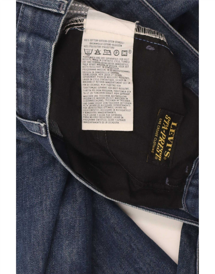 Vaqueros rectos desgastados para hombre Levi's W33 L34 Algodón azul