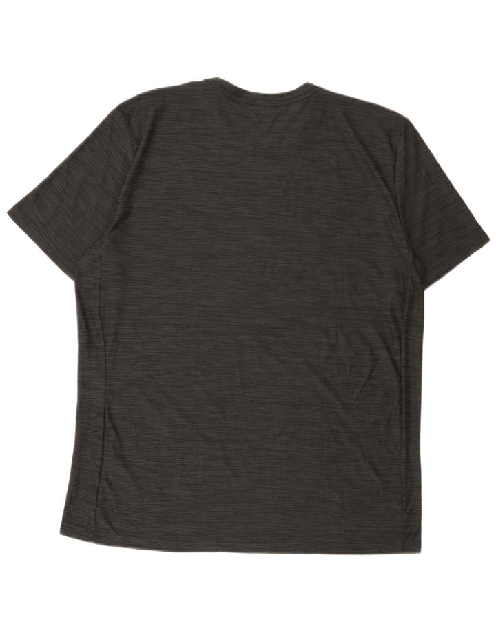Camiseta Nike Dri Fit para hombre Top grande de poliéster moteado gris