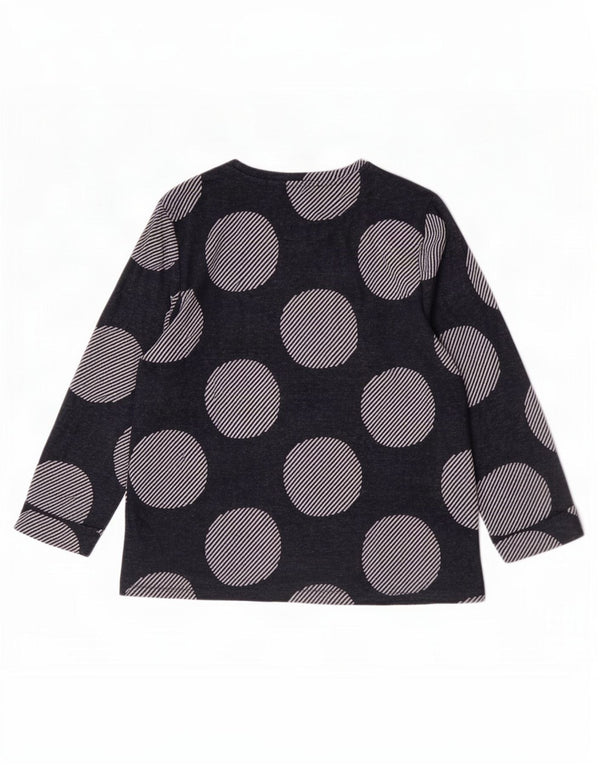 Marks & Spencer Top para mujer manga 3/4 UK 42 Medio azul marino geométrico