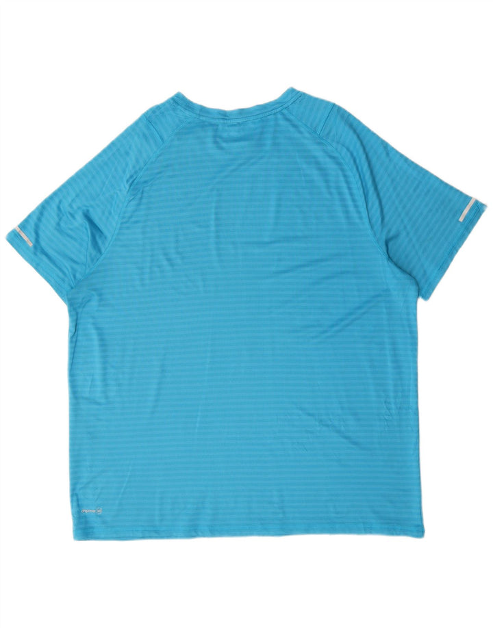 RUSSELL ATHLETIC Camiseta para hombre Top 2XL Poliéster a rayas azules
