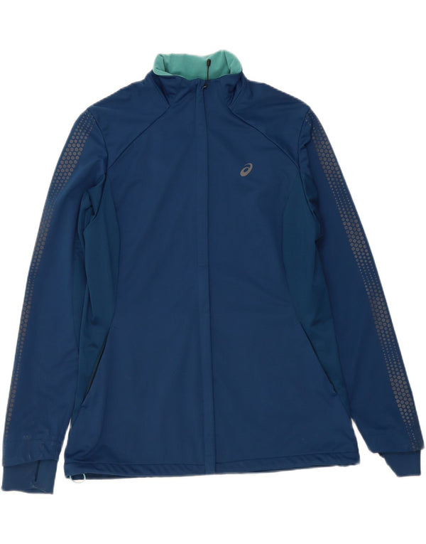 ASICS Chaqueta de chándal para mujer UK 18 XL Azul marino