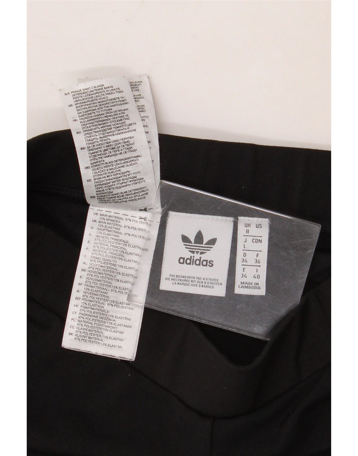 Adidas Leggings gráficos para mujer UK 8 Small Poliéster negro