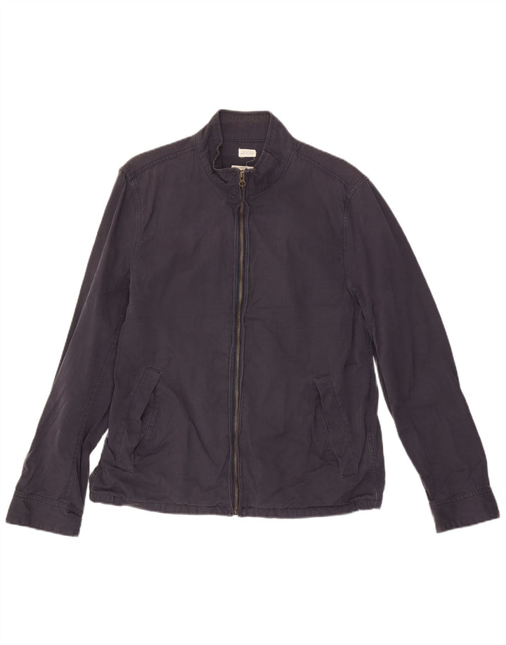 J. Crew Chaqueta Bomber para Hombre UK 38 Mediana Azul Marino Algodón