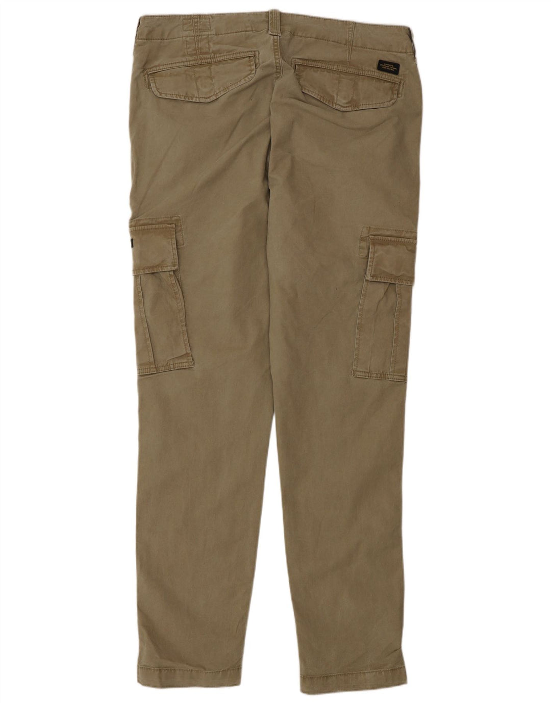 Superdry Pantalón cargo ajustado para hombre W34 L34 Algodón beige