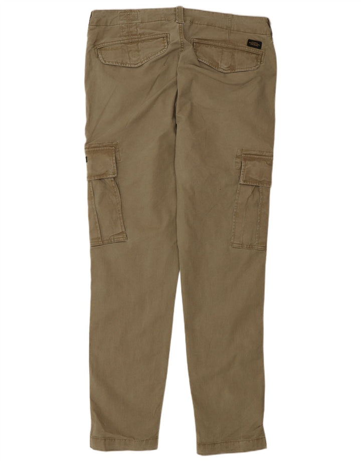 Superdry Pantalón cargo ajustado para hombre W34 L34 Algodón beige