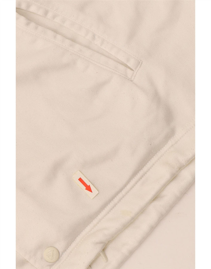 KAPPA Mens Graphic Chándal Top Chaqueta Mediano Blanco Colorblock Poliéster