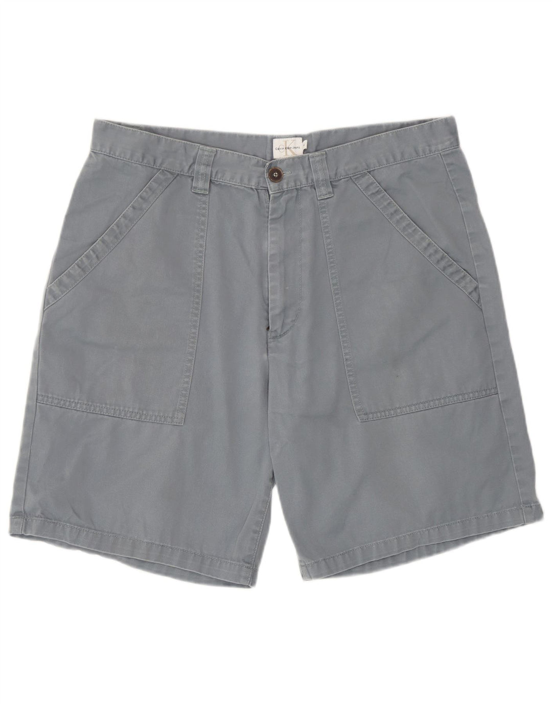 Calvin Klein Pantalones cortos chinos para hombre W34 Algodón gris grande