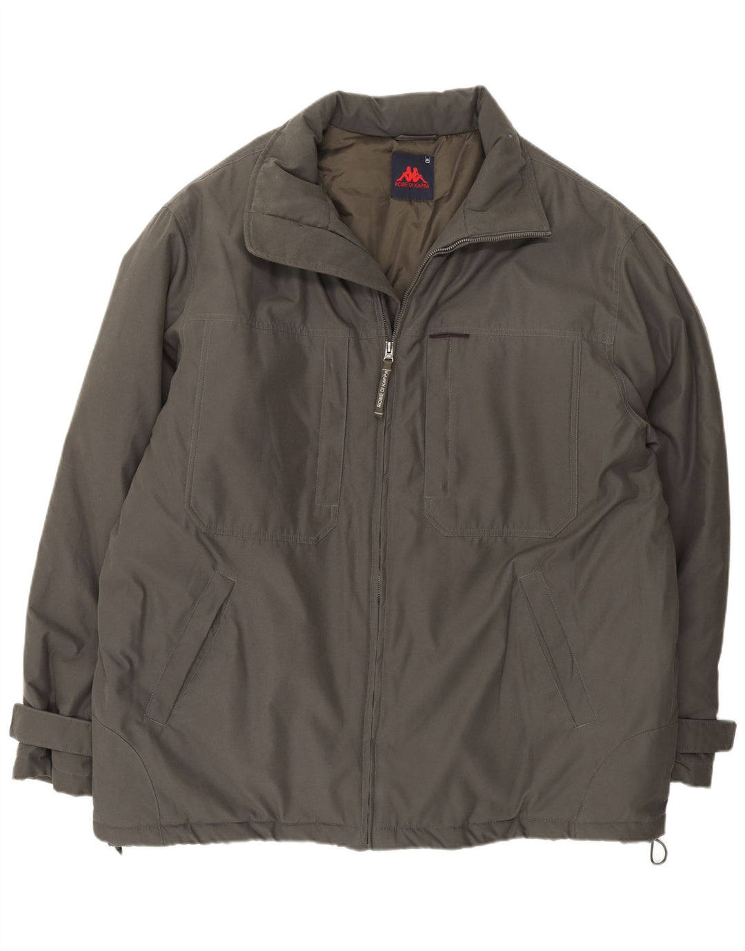 Kappa Chaqueta Cortavientos Hombre UK 42 XL Caqui Poliamida