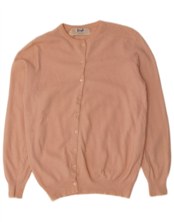 PRINGLE Suéter tipo cárdigan para mujer EU 38 Cachemira rosa mediana