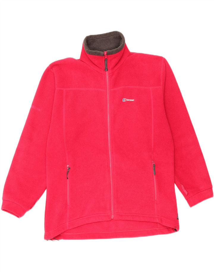 BERGHAUS Chaqueta Polar de Gran Tamaño Polartec para Mujer UK 40 Grande Rosa