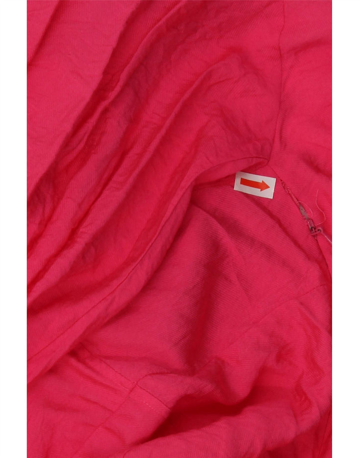 Zara Vestido Acampanado para Mujer UK 44 Grande Viscosa Rosa