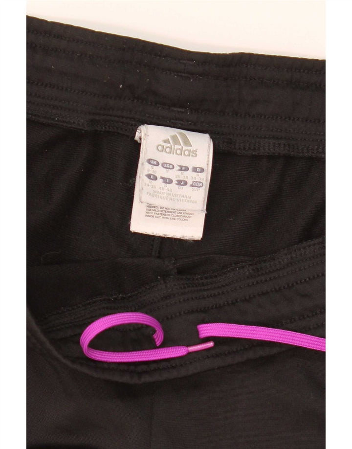 Adidas Pantalones de chándal para mujer UK 8/10 Small Negro Poliéster