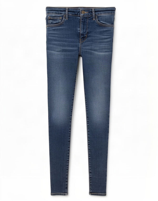 Levi's Vaqueros súper ajustados de talle alto 720 para mujer W27 L30 Algodón azul