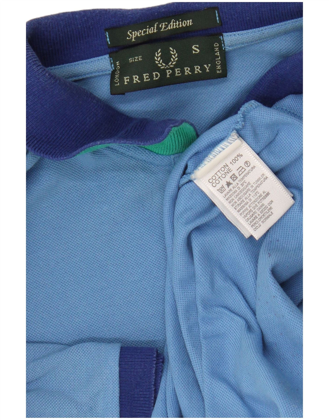 Polo Fred Perry Hombre Pequeño Algodón Azul