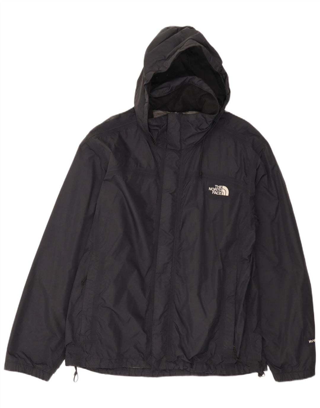 The North Face Chaqueta impermeable con capucha Hyvent para hombre UK 38 Medium Black Nylon