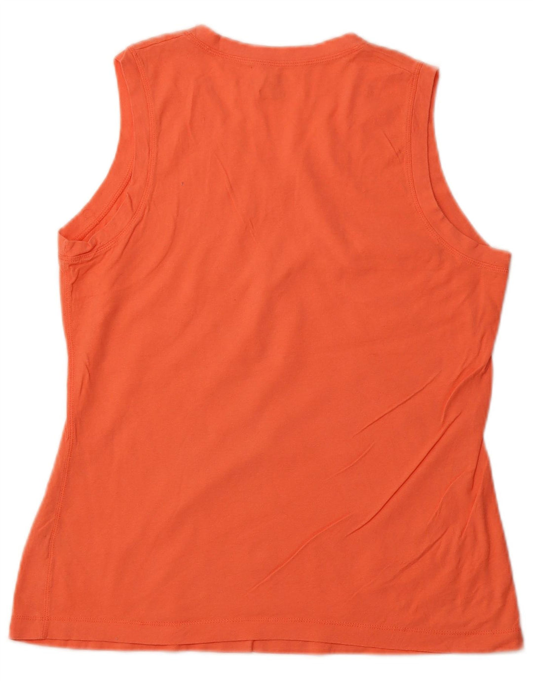 CHAMPION Camiseta sin mangas para mujer UK 14 Algodón naranja mediano
