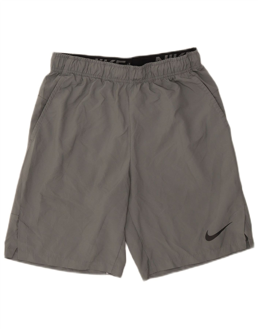 Nike Dri Fit - Pantalones cortos deportivos para hombre, ajuste estándar, poliéster gris pequeño