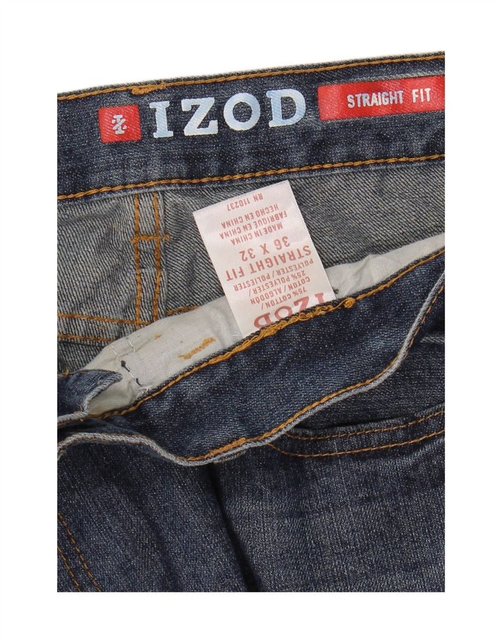 Vaqueros rectos para hombre Izod W36 L32 Algodón azul