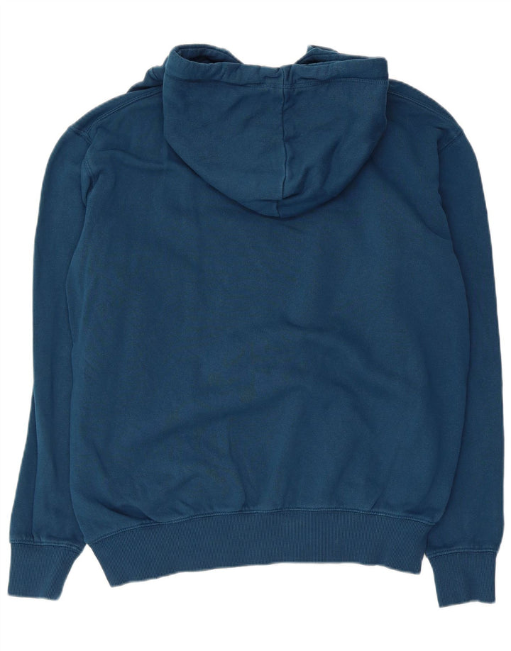 SMOG Hombre Gráfico Regular Fit Sudadera con Capucha Jersey Grande Azul Marino Algodón