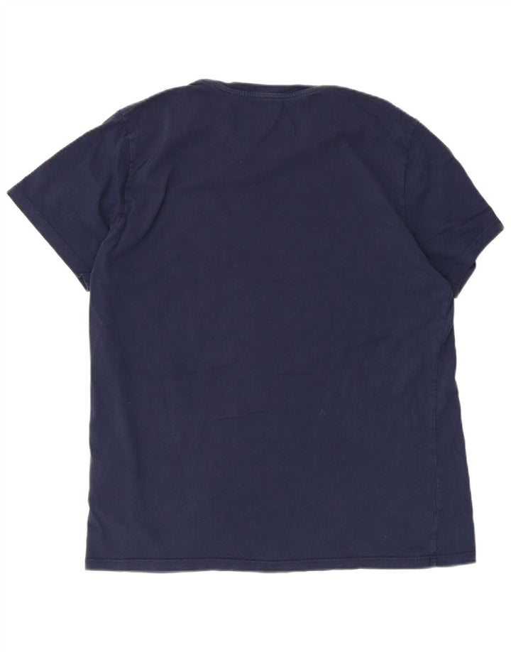 Levi's Camiseta gráfica para hombre Top grande de algodón azul marino
