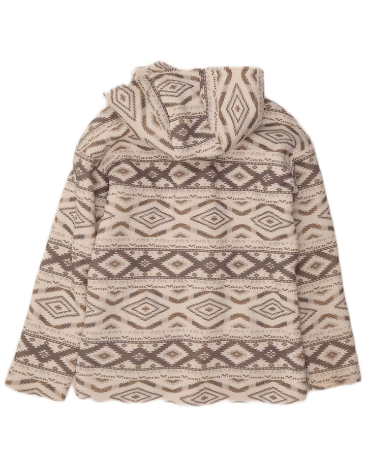 Hurley Chaqueta de lona extragrande para mujer UK 6 XS Gris Argyle/Diamond Aztec