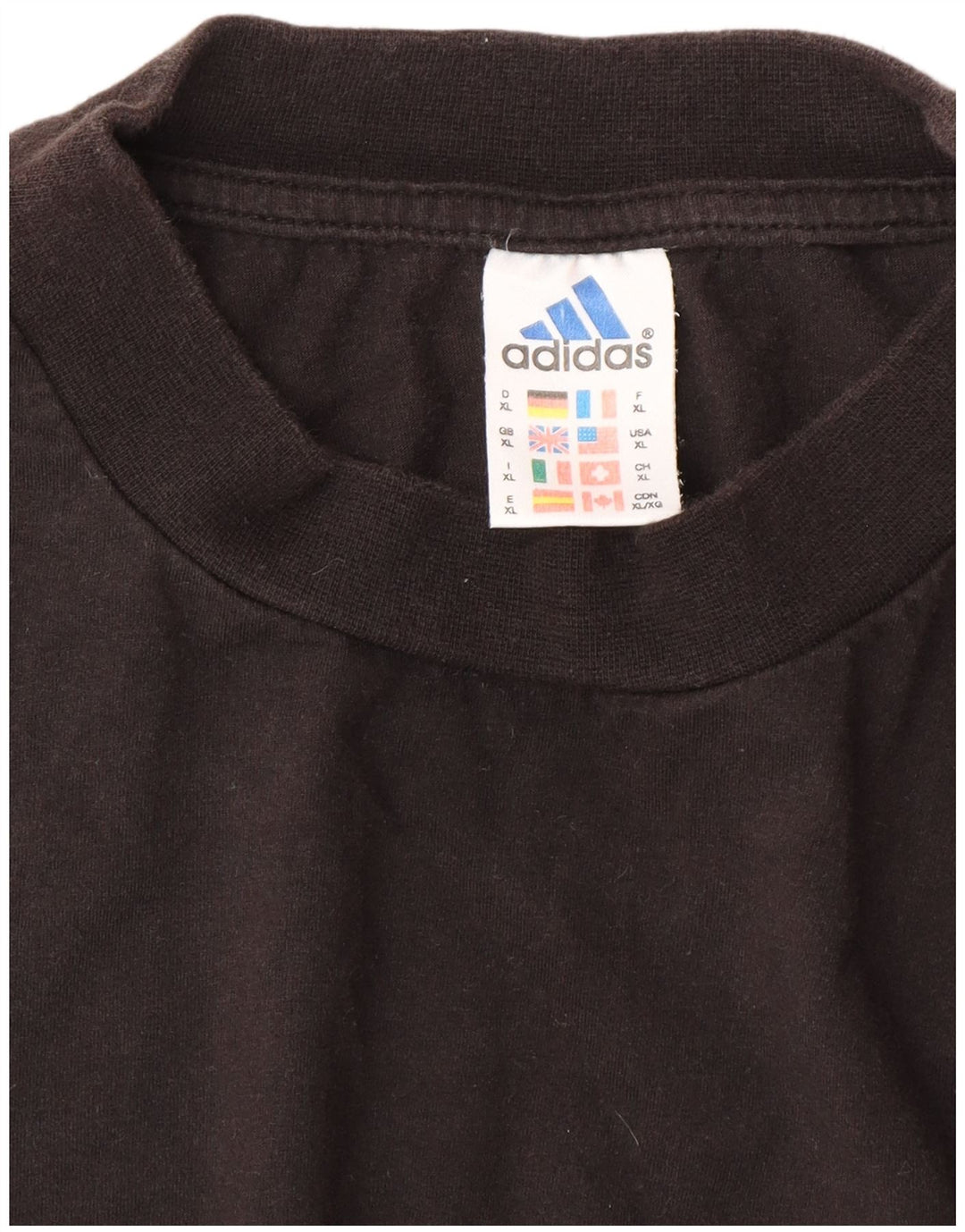 Adidas Camiseta Hombre Top XL Algodón Negro