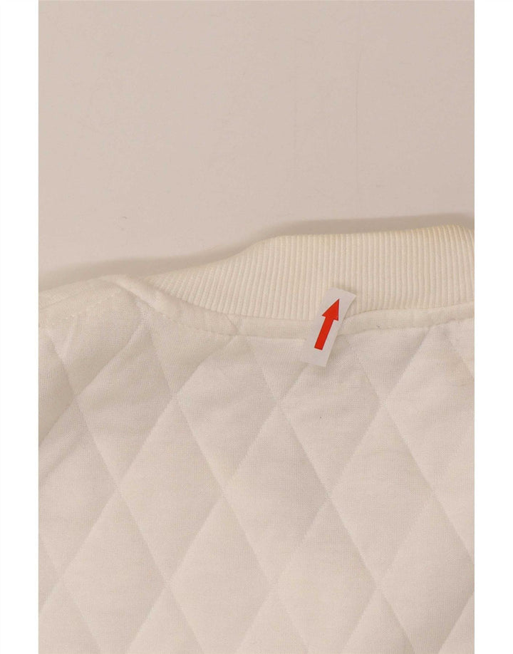 Marks & Spencer Chaqueta acolchada para mujer UK 44 Grande Poliéster blanco