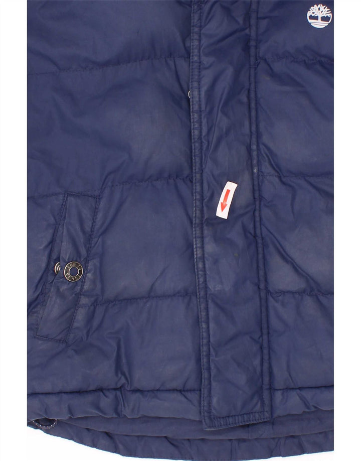 Timberland Chaqueta Acolchada Con Capucha Niño 4-5 Años Azul Marino Poliéster