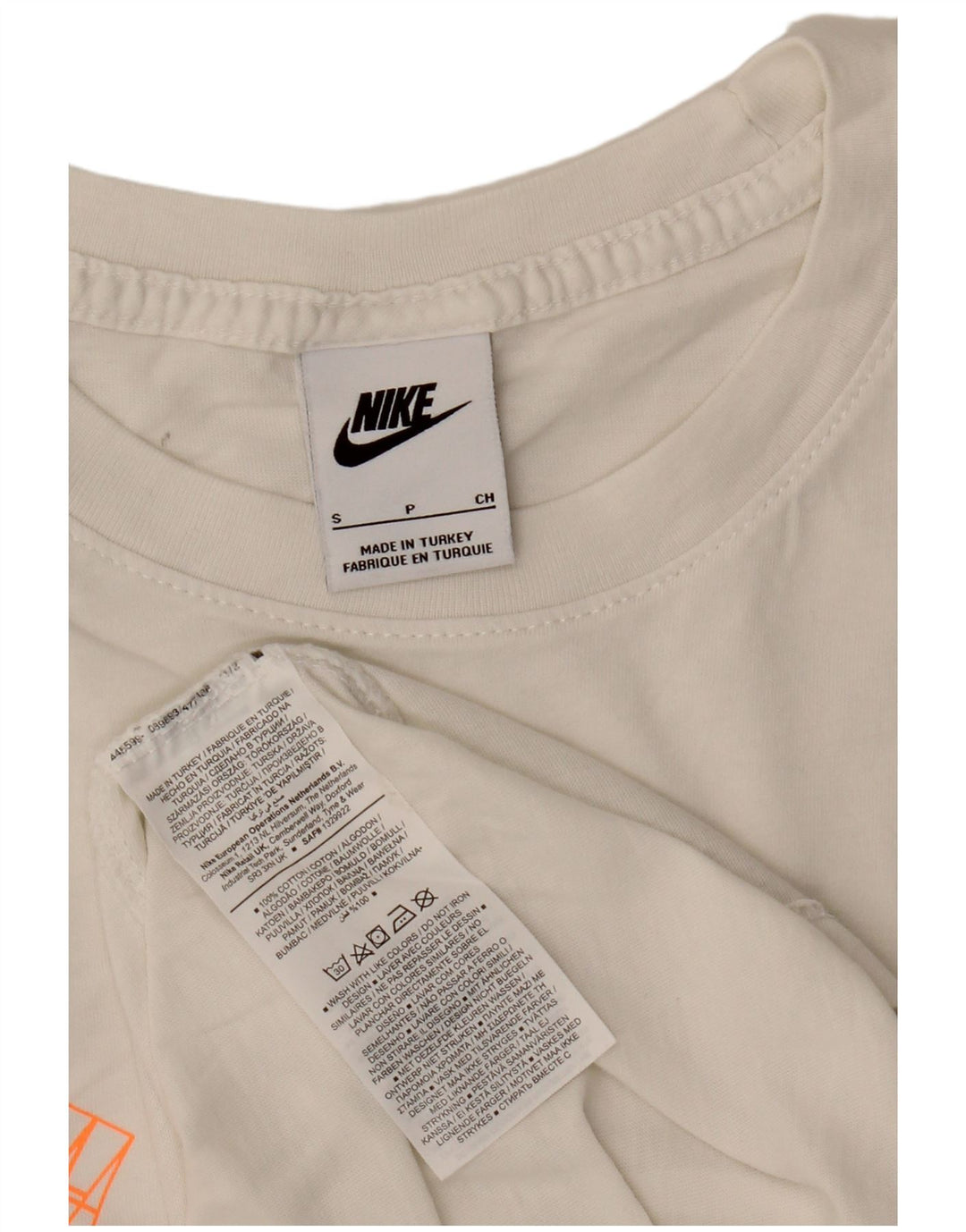 Nike - Camiseta gráfica para hombre, talla pequeña, algodón blanco