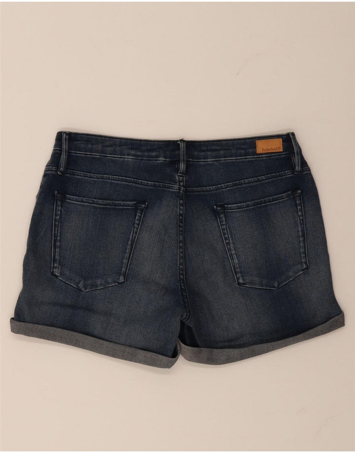 Timberland Shorts De Mezclilla Mujer W29 Algodón Azul Marino Medio