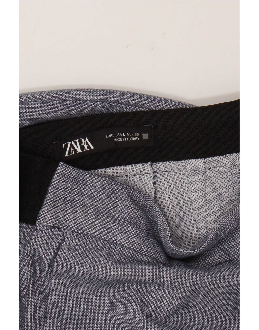 Zara Mujer Pantalón Chino Regular Grande W30 L27 Azul