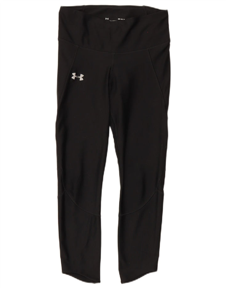 Under Armour Leggings Heat Gear para mujer UK 12 Mediano Negro Poliéster