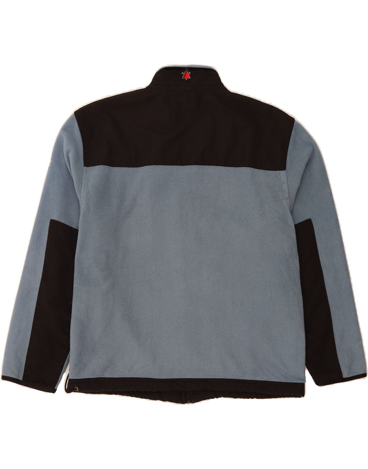IZOD Mens Fleece Jacket UK 40 Large Blue Colourblock Polyester Vintage Izod and Second-Hand Izod from Messina Hembry 