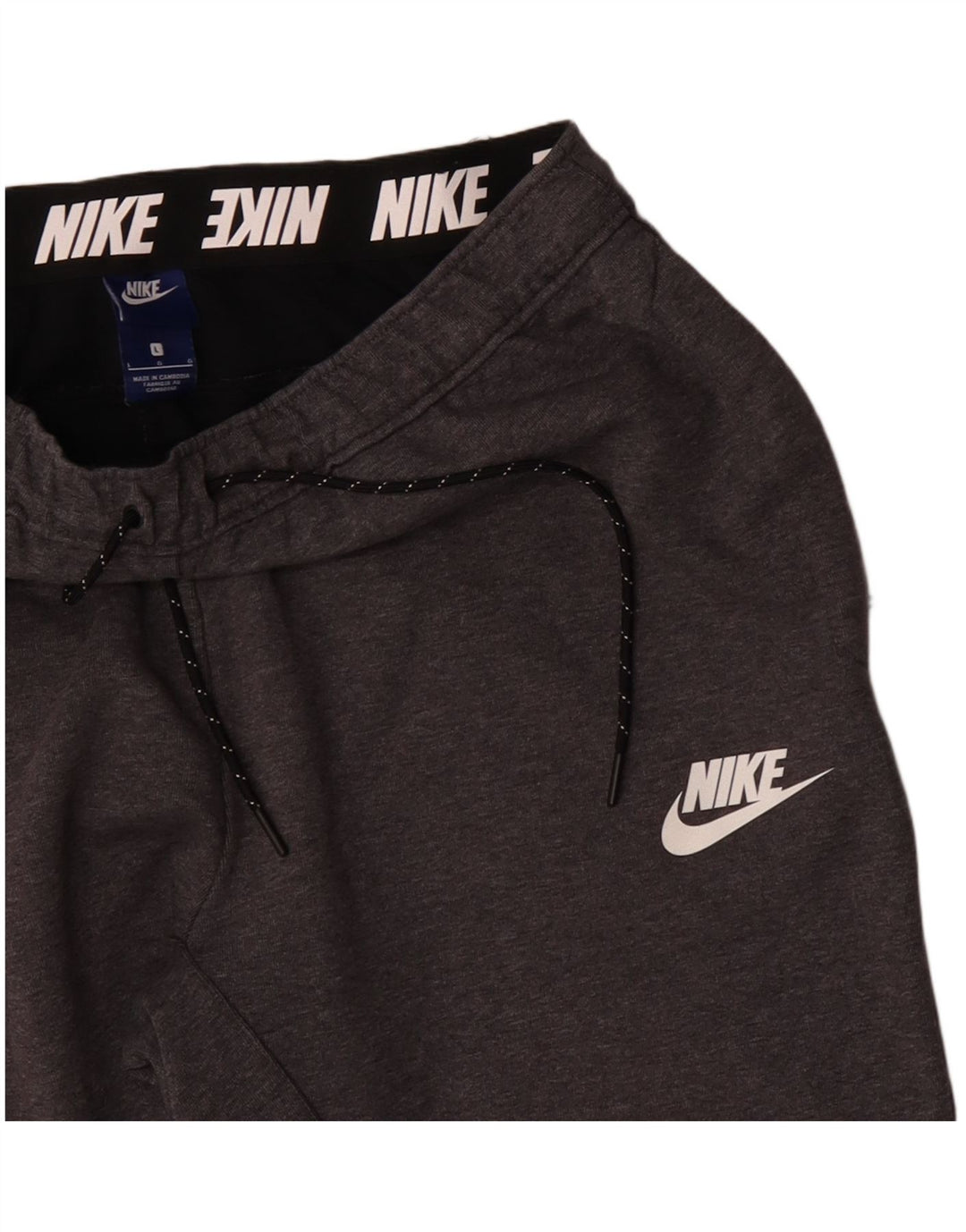 Nike - Pantalones de chándal para hombre, color gris, algodón