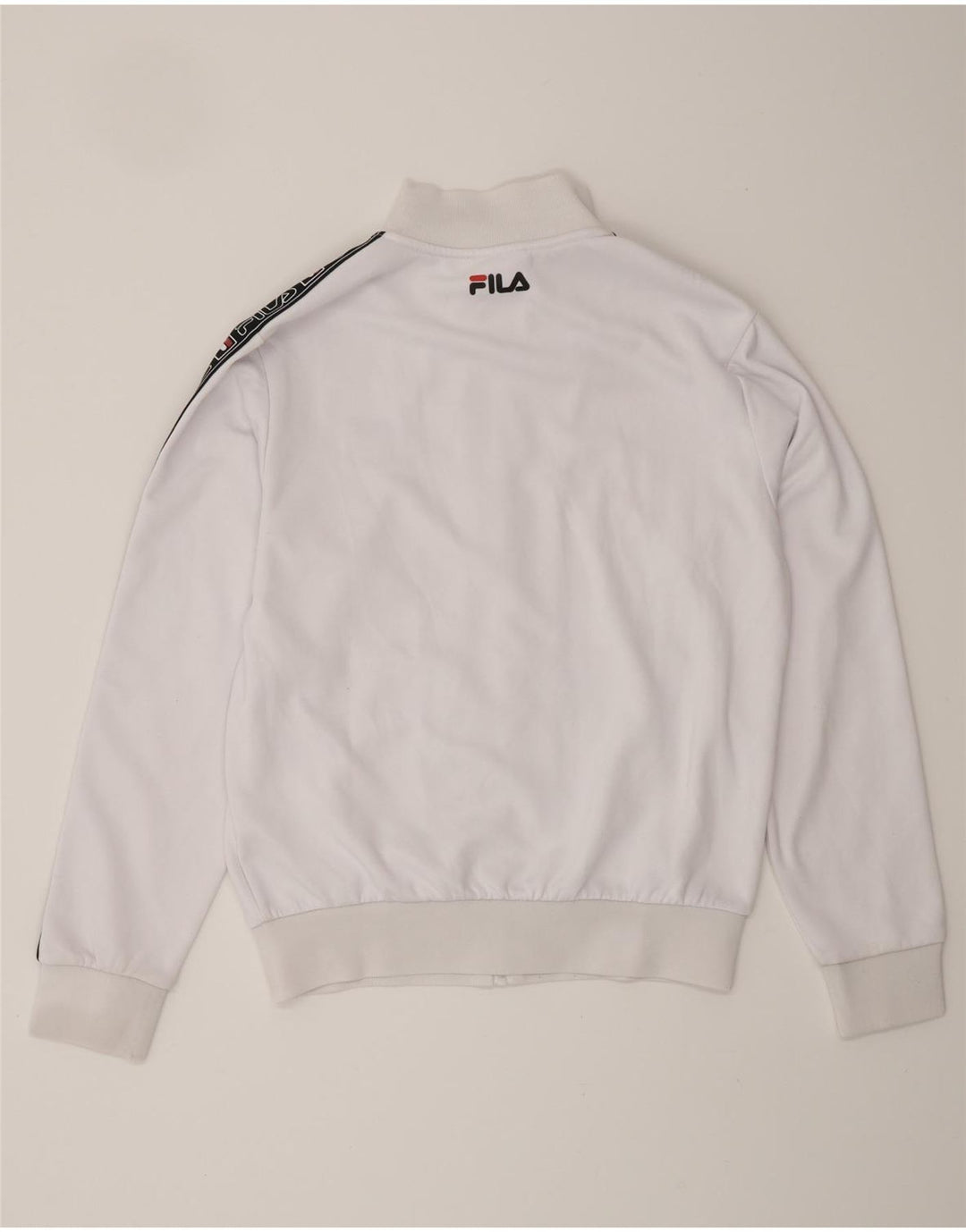 FILA Chaqueta de chándal con gráfico para mujer UK 40 Large White Colourblock