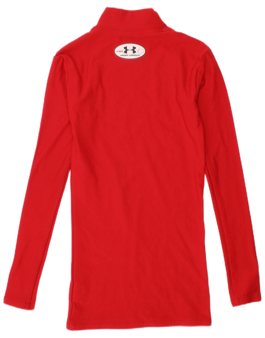 UNDER ARMOUR Camiseta de manga larga Cold Gear para niñas 7-8 años Small Red Nylon