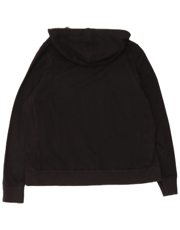 Marks & Spencer Sudadera con capucha y cremallera para mujer UK 20 2XL Algodón negro